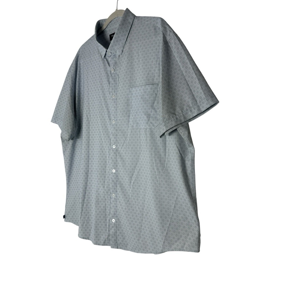 Mizzen Main Shirt Men's‎ 2XL Trim Fit Stretch Career Short Sleeve Button Up